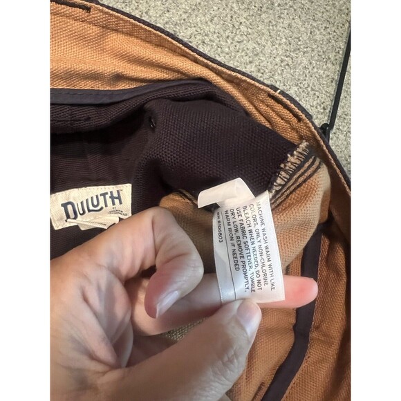 Duluth Trading Co Pants Men's 42 X 30 Black Cargo Relaxed Fit Canvas Work Pants - Picture 4 of 9